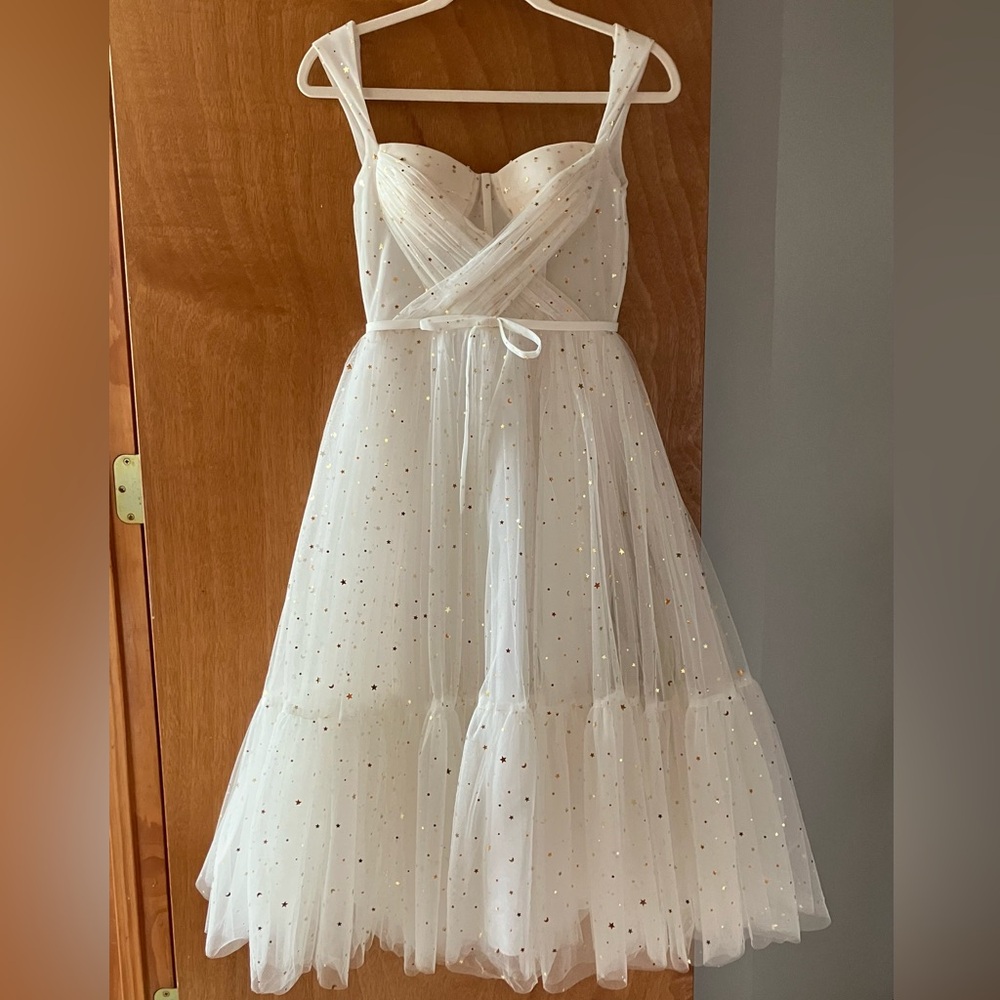 NWOT Teuta Matoshi Starlit Cloud Midi Dress